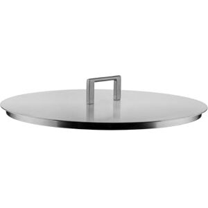 Alessi Convivio Tapa de Design, en Acero Inoxidable 18/10, con Pomo de Acero y Revestimiento PVD, 28 cm, Satinado Alessi Convivio Tapa de Design, en Acero Inoxidable 18/10, con Pomo de Acero y Revestimiento PVD, 28 cm, Satinado