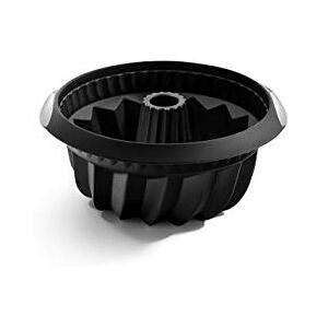 Lékué Molde repostería Savarín hondo, 22 cm, silicona platino color negro Lékué Molde repostería Savarín hondo, 22 cm, silicona platino color negro