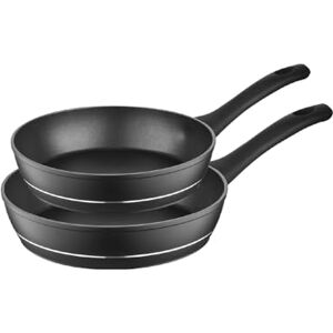Florina DELUX Juego de 2 sartenes de aluminio Revestimiento antiadherente Incluida inducción Asas suaves al tacto Resistentes al calor Fáciles de limpiar Aluminio forjado duradero Florina DELUX Juego de 2 sartenes de aluminio Revestimiento antiadherente Incluida inducción Asas suaves al tacto Resistentes al calor Fáciles de limpiar Aluminio forjado duradero