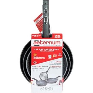 Aeternum Madame Petravera 3.0 Juego de 3 sartenes, Aluminio, aptas para inducción, 20/24/28 cm, Metal, Gris, 20 cm Aeternum Madame Petravera 3.0 Juego de 3 sartenes, Aluminio, aptas para inducción, 20/24/28 cm, Metal, Gris, 20 cm