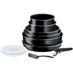 Tefal Ingenio Easy On Juego de 3 Sartenes 22/24/26 cm + 2 Cazos 16/18 cm + Wok 26 cm + Mango extraíble + 3 Accesorios No apto inducción, antiadherentes, Thermo-signal Tefal Ingenio Easy On Juego de 3 Sartenes 22/24/26 cm + 2 Cazos 16/18 cm + Wok 26 cm + Mango extraíble + 3 Accesorios No apto inducción, antiadherentes, Thermo-signal