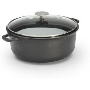 DE BUYER , CACEROLA ALTA INDUCCION CHOC EXTREME CON TAPA EN VIDRIO Ø 24 CM- DE BUYER , CACEROLA ALTA INDUCCION CHOC EXTREME CON TAPA EN VIDRIO Ø 24 CM-