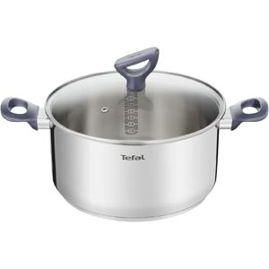 Tefal Cacerola Daily Cook 20 cm Cacerola de acero inoxidable, base reforzada, aptas para todo tipo de cocinas incluido inducción, gran conductividad y resistencia con materiales reciclados Tefal Cacerola Daily Cook 20 cm Cacerola de acero inoxidable, base reforzada, aptas para todo tipo de cocinas incluido inducción, gran conductividad y resistencia con materiales reciclados