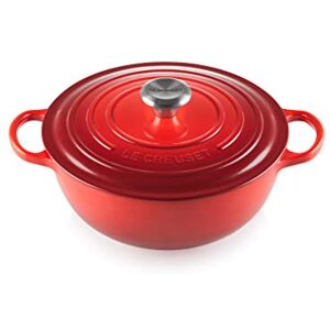 LE CREUSET Marmita de hierro fundido, diámetro 26 cm, 4, 1 L, Cereza, LE CREUSET Marmita de hierro fundido, diámetro 26 cm, 4, 1 L, Cereza,