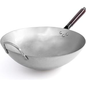 Wok de Acero al Carbón de Joeji's Kitchen 34,5cm - Fondo Redondo - Estilo Manual Tradicional - Sartén Chino Resistente y Pesado - Ideal para Platos Asiáticos Wok de Acero al Carbón de Joeji's Kitchen 34,5cm - Fondo Redondo - Estilo Manual Tradicional - Sartén Chino Resistente y Pesado - Ideal para Platos Asiáticos