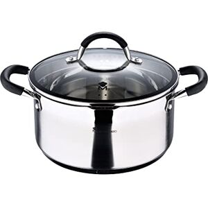 MasterPro Foodies Cacerola de 5L, 24 x 12 cm, Acero Inoxidable, Revestimiento Antiadherente, Mango ergonómico, Apto para toda tipo de cocinas incluido inducción, Libre de tóxicos Olla MasterPro Foodies Cacerola de 5L, 24 x 12 cm, Acero Inoxidable, Revestimiento Antiadherente, Mango ergonómico, Apto para toda tipo de cocinas incluido inducción, Libre de tóxicos Olla