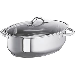 Schulte-Ufer Cacerola Ovalada con Tapa de Cristal (38 cm, 9 litros, inducción) Schulte-Ufer Cacerola Ovalada con Tapa de Cristal (38 cm, 9 litros, inducción)