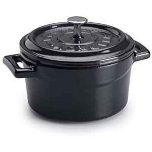 Olla de hierro fundido esmaltada Agnelli - 10cm Negra - Utensilios de cocina Olla de hierro fundido esmaltada Agnelli - 10cm Negra - Utensilios de cocina