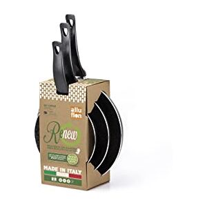 ALLUFLON Vesuvia Renew Juego de almohadillas de 20 a 24 a 28 cm, para cada placa de cocción, excepto inducción, aluminio reciclado de latas. Fabricado en Italia ALLUFLON Vesuvia Renew Juego de almohadillas de 20 a 24 a 28 cm, para cada placa de cocción, excepto inducción, aluminio reciclado de latas. Fabricado en Italia