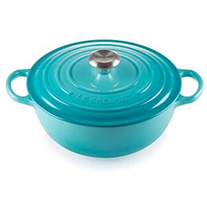 LE CREUSET Marmita de hierro fundido, diámetro 26 cm, 4, 1 L, Caribe, LE CREUSET Marmita de hierro fundido, diámetro 26 cm, 4, 1 L, Caribe,