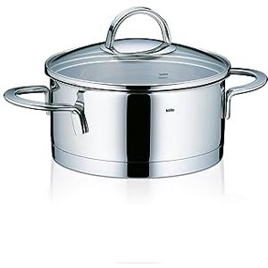 kela Olla para asar 16 cm CAILIN Olla para inducción 1,25 l, acero inoxidable 18/10, tapa de cristal, olla pequeña, sin recubrimiento kela Olla para asar 16 cm CAILIN Olla para inducción 1,25 l, acero inoxidable 18/10, tapa de cristal, olla pequeña, sin recubrimiento