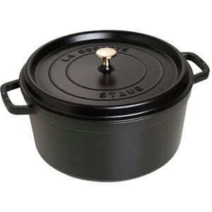 STAUB Cocotte Redonda, Hierro Fundido, Negro Mate, 30 cm STAUB Cocotte Redonda, Hierro Fundido, Negro Mate, 30 cm