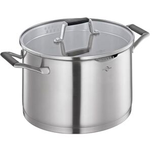 Küchenprofi COOK BOLOGNA Olla de acero inoxidable con tapa de cristal de seguridad, apta para inducción, con colador fino y grueso, base multicapa, diámetro de 24 cm Küchenprofi COOK BOLOGNA Olla de acero inoxidable con tapa de cristal de seguridad, apta para inducción, con colador fino y grueso, base multicapa, diámetro de 24 cm