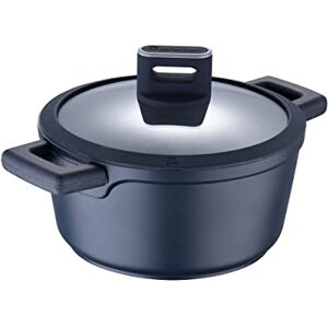 MasterPro Indigo Cacerola de Cocina de 24 x 12 cm con Tapa Cazuela Antiadherente de Aluminio Fundido Revestimiento Antiadherente Xylan Plus Asas Soft Touch Todo Tipo de Cocinas MasterPro Indigo Cacerola de Cocina de 24 x 12 cm con Tapa Cazuela Antiadherente de Aluminio Fundido Revestimiento Antiadherente Xylan Plus Asas Soft Touch Todo Tipo de Cocinas