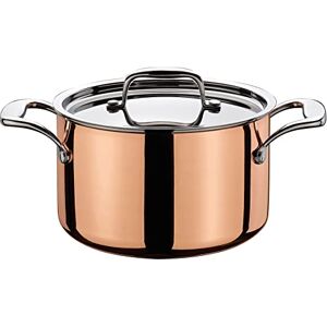 Spring CULINOX Olla para carne con tapa, diámetro de 16 cm, altura: 10 cm, 2 litros, capa exterior de cobre de 0,5 mm, olla de acero inoxidable, apta para inducción, para todo tipo de fuegos, olla Spring CULINOX Olla para carne con tapa, diámetro de 16 cm, altura: 10 cm, 2 litros, capa exterior de cobre de 0,5 mm, olla de acero inoxidable, apta para inducción, para todo tipo de fuegos, olla