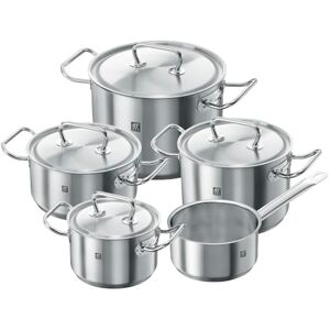 ZWILLING Juego de ollas de 5 Piezas, 4 Tapas, Apto para Inducción, Acero Inoxidable, Twin Classic ZWILLING Juego de ollas de 5 Piezas, 4 Tapas, Apto para Inducción, Acero Inoxidable, Twin Classic
