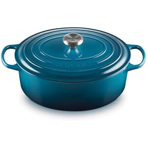 LE CREUSET Cocotte oval de hierro fundido, 31 cm, 6, 3 L, Todas Las Fuentes de Calor incluso inducción, Deep Teal, 21178316422430 LE CREUSET Cocotte oval de hierro fundido, 31 cm, 6, 3 L, Todas Las Fuentes de Calor incluso inducción, Deep Teal, 21178316422430
