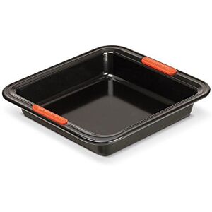 LE CREUSET Molde antiadherente cuadrado, 23 x 23 x 5 cm, resistente a ácidos, revestimiento de acero al carbono, Gris/Naranja, 46102230010000 LE CREUSET Molde antiadherente cuadrado, 23 x 23 x 5 cm, resistente a ácidos, revestimiento de acero al carbono, Gris/Naranja, 46102230010000