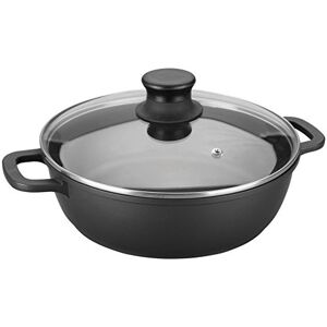 LACOR 25827 Cacerola Baja Redonda de Aluminio Fundido, Negro, 28 cm LACOR 25827 Cacerola Baja Redonda de Aluminio Fundido, Negro, 28 cm