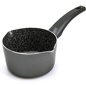 ALLUFLON Tradizione Italia Cazo con Boquilla, aluminio, negro, 14 cm ALLUFLON Tradizione Italia Cazo con Boquilla, aluminio, negro, 14 cm
