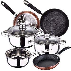 San Ignacio Bateria de cocina Cassel, acero inoxidable, con juego sartenes (20/24/28 cm) Moma en aluminio forjado San Ignacio Bateria de cocina Cassel, acero inoxidable, con juego sartenes (20/24/28 cm) Moma en aluminio forjado