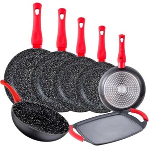 San Ignacio Set 6 sartenes ENERGY (20,22,24,26,28, wok 26cm)+ asador MAGNA de asador forjado San Ignacio Set 6 sartenes ENERGY (20,22,24,26,28, wok 26cm)+ asador MAGNA de asador forjado