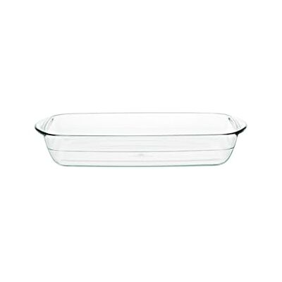 Gerlach 1760 Fuente para horno (2 L, vidrio de borosilicato, rectangular, 32,5 x 20 cm, para horno, congelador, flujo Gerlach 1760 Fuente para horno (2 L, vidrio de borosilicato, rectangular, 32,5 x 20 cm, para horno, congelador, flujo