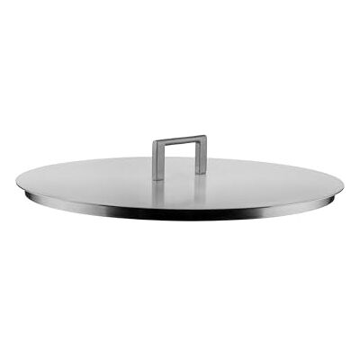 Alessi Convivio Tapa de Design, en Acero Inoxidable 18/10, con Pomo de Acero y Revestimiento PVD, 28 cm, Satinado Alessi Convivio Tapa de Design, en Acero Inoxidable 18/10, con Pomo de Acero y Revestimiento PVD, 28 cm, Satinado