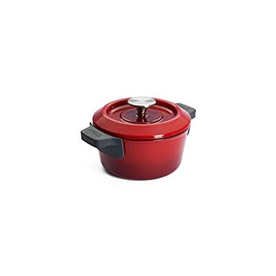 Woll Hierro fundido con tapa con asas de silicona – inductivo – Ø 18 cm, 9 cm de alto, 1,8 l – Adecuado para todo tipo de fuegos, hierro fundido, apto para horno hasta 250°, sin asas de silicona, rojo Woll Hierro fundido con tapa con asas de silicona – inductivo – Ø 18 cm, 9 cm de alto, 1,8 l – Adecuado para todo tipo de fuegos, hierro fundido, apto para horno hasta 250°, sin asas de silicona, rojo