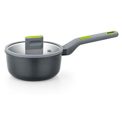 BRA Life Cazo 16 cm, Aluminio Fundido 100% Reciclada, Antiadherente cerámico, Libre de PFOA y PTFE, Apto para todo tipo de cocinas, Incluida Inducción BRA Life Cazo 16 cm, Aluminio Fundido 100% Reciclada, Antiadherente cerámico, Libre de PFOA y PTFE, Apto para todo tipo de cocinas, Incluida Inducción