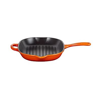 LE CREUSET Sartén skillet oval grill de hierro fundido, 32 cm, Apto para todas las fuentes de calor, incluso inducción, Volcanico, LE CREUSET Sartén skillet oval grill de hierro fundido, 32 cm, Apto para todas las fuentes de calor, incluso inducción, Volcanico,