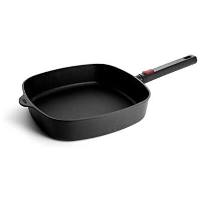 Woll Diamond Logic XR Sartén cuadrada (28 x 28 cm, 6,5 cm de alto, con mango extraíble, apta para todo tipo de fuegos, aluminio fundido, apta para horno), color negro Woll Diamond Logic XR Sartén cuadrada (28 x 28 cm, 6,5 cm de alto, con mango extraíble, apta para todo tipo de fuegos, aluminio fundido, apta para horno), color negro