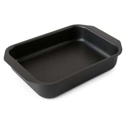 Monix Resistent Plus Bandeja de horno 35x25 cm, aluminio con antiadherente, fácil limpieza interior y exterior Monix Resistent Plus Bandeja de horno 35x25 cm, aluminio con antiadherente, fácil limpieza interior y exterior