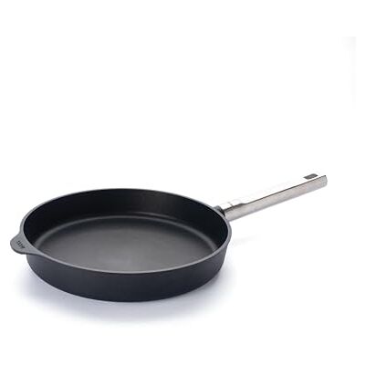Woll Diamond Logic QXR Pro – Sartén plana de 28 cm de diámetro – Sartén de aluminio fundido para inducción de 5 cm de alto con revestimiento antiadherente y mango de acero inoxidable fijo – apta para Woll Diamond Logic QXR Pro – Sartén plana de 28 cm de diámetro – Sartén de aluminio fundido para inducción de 5 cm de alto con revestimiento antiadherente y mango de acero inoxidable fijo – apta para
