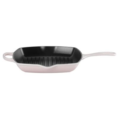 LE CREUSET Signature Parrilla cuadrada (26 cm, apta para todo tipo de fuegos, incluida inducción, 2,86 kg), color rosa LE CREUSET Signature Parrilla cuadrada (26 cm, apta para todo tipo de fuegos, incluida inducción, 2,86 kg), color rosa