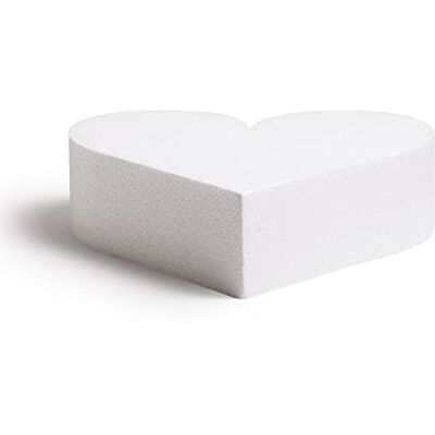 Decora , Disco de Corazón de Poliestireno Embolsado Individualmente, Ideal como Muñeco para Hacer Tartas de Pisos, Bordes Rectos, 20 X H 7,5 CM. Decora , Disco de Corazón de Poliestireno Embolsado Individualmente, Ideal como Muñeco para Hacer Tartas de Pisos, Bordes Rectos, 20 X H 7,5 CM.