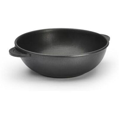 DE BUYER , WOK CHOC EXTREM 2 ASAS ø32CM x 11 cm ALTO- DE BUYER , WOK CHOC EXTREM 2 ASAS ø32CM x 11 cm ALTO-