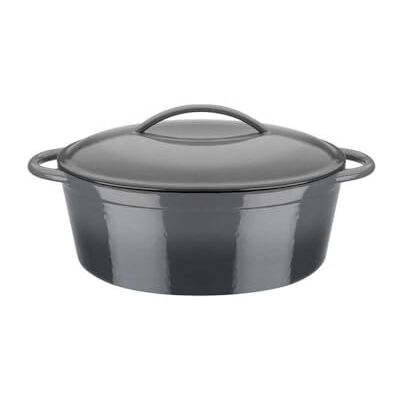GSW Stahlwaren GmbH Oval Fuente para Horno, Gris, 33 x 25 13 cm, 7 L GSW Stahlwaren GmbH Oval Fuente para Horno, Gris, 33 x 25 13 cm, 7 L