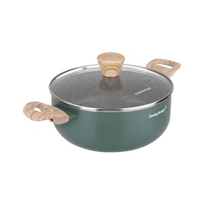 Kasanova Olla antiadherente verde de 20 cm - Cazuela Kasanova Olla antiadherente verde de 20 cm - Cazuela