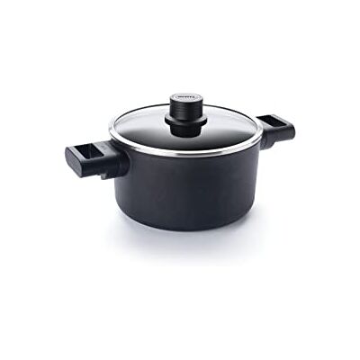 Woll Diamond Logic XR Olla con tapa de cristal en caja – Inductiva – Ø 20 cm, 12 cm de alto, 3 litros, con 2 asas laterales – Adecuado para todo tipo de fuegos, aluminio fundido y sellado Woll Diamond Logic XR Olla con tapa de cristal en caja – Inductiva – Ø 20 cm, 12 cm de alto, 3 litros, con 2 asas laterales – Adecuado para todo tipo de fuegos, aluminio fundido y sellado