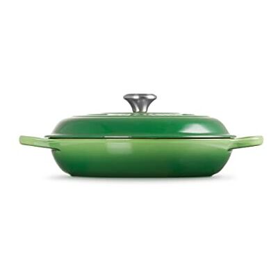 LE CREUSET Cacerola baja de hierro fundido, 30 cm, 3, 5 L, Bamboo, LE CREUSET Cacerola baja de hierro fundido, 30 cm, 3, 5 L, Bamboo,
