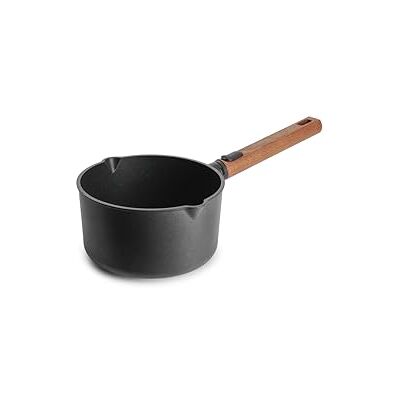 Woll Eco Logic QXR Olla para salsa inductiva, diámetro de 18 cm, 10 cm de alto, 2,0 litros, con mango de madera sostenible extraíble, apta para todo tipo de cocinas, sin PFAS, revestimiento Woll Eco Logic QXR Olla para salsa inductiva, diámetro de 18 cm, 10 cm de alto, 2,0 litros, con mango de madera sostenible extraíble, apta para todo tipo de cocinas, sin PFAS, revestimiento
