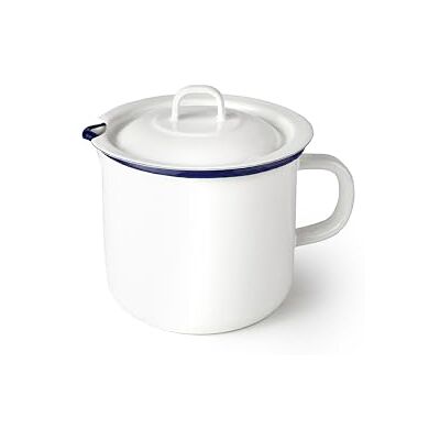 IBILI Hervidor de Leche 1,75 litros Acero Esmaltado Vitrificado Estilo Vintage Artesanal IBILI Hervidor de Leche 1,75 litros Acero Esmaltado Vitrificado Estilo Vintage Artesanal