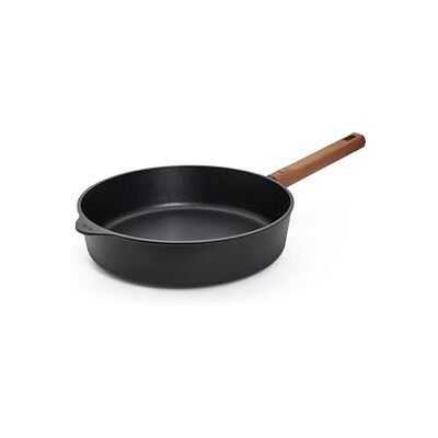 Woll Eco Logic QXR Sartén de hierro fundido (inductiva, diámetro de 28 cm, 7 cm de alto, con mango de madera resistente y sostenible, apta para todo tipo de cocinas, sin PFAS, revestimiento Woll Eco Logic QXR Sartén de hierro fundido (inductiva, diámetro de 28 cm, 7 cm de alto, con mango de madera resistente y sostenible, apta para todo tipo de cocinas, sin PFAS, revestimiento