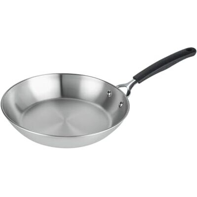 Prestige Sartén de acero inoxidable sin revestimiento hecha para durar, 25 cm, no tóxica, compatible con inducción, apta para lavavajillas y horno Prestige Sartén de acero inoxidable sin revestimiento hecha para durar, 25 cm, no tóxica, compatible con inducción, apta para lavavajillas y horno