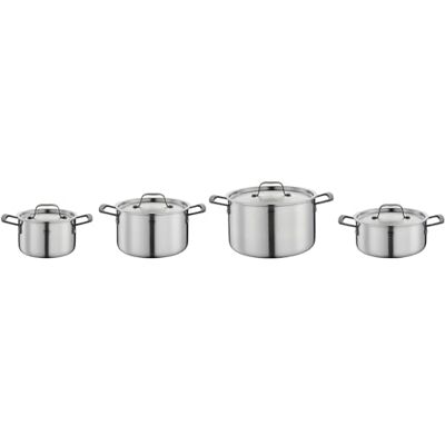 Spring Gourmet Juego de 4 ollas multicapa con tapa de acero inoxidable, aptas para horno, con escala interior, cacerola Ø 16, 20, 24 cm, cacerola de 20 cm de diámetro, color negro Spring Gourmet Juego de 4 ollas multicapa con tapa de acero inoxidable, aptas para horno, con escala interior, cacerola Ø 16, 20, 24 cm, cacerola de 20 cm de diámetro, color negro