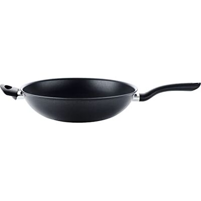 Fissler Wok Cenit, Negro, 32 cm de Diámetro, Sin Inducción Fissler Wok Cenit, Negro, 32 cm de Diámetro, Sin Inducción