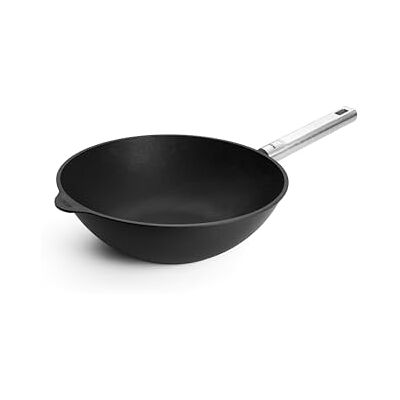Woll Diamond Logic QXR Pro Sartén wok y agitador de 30 cm de diámetro, aluminio fundido para inducción, 10 cm de alto, con revestimiento antiadherente y mango de acero inoxidable fijo, apta para Woll Diamond Logic QXR Pro Sartén wok y agitador de 30 cm de diámetro, aluminio fundido para inducción, 10 cm de alto, con revestimiento antiadherente y mango de acero inoxidable fijo, apta para