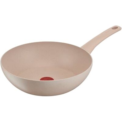 Tefal Delight Sartén wok 28 cm, revestimiento antiadherente seguro, indicador de temperatura, cuerpo de aluminio 100% reciclado, todo fuego, fabricado en Francia Tefal Delight Sartén wok 28 cm, revestimiento antiadherente seguro, indicador de temperatura, cuerpo de aluminio 100% reciclado, todo fuego, fabricado en Francia