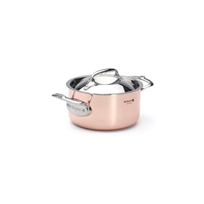 DE BUYER , CACEROLA MONTURAS INOX CON TAPADERA PRIMA MATERA INDUCTION Ø 16 CM-- DE BUYER , CACEROLA MONTURAS INOX CON TAPADERA PRIMA MATERA INDUCTION Ø 16 CM--